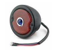 ZXDTVFGN Motorbike Rear Light Motorcycle Vintage Led Tail Light Rear Stop Lamp Brake Round License for Har & Ley Chopper Bobber Steel