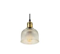ZXDTVFGN Simple Retro Industrial Glass Ceiling Pendant Lamp Adjustable Chandelier Clear Finish Edison 1-Lights Foyer Hanging Light Lighting Device,Modern Vigorous