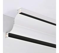 ZXDTVFGN Wall Edge Double Sided Strip Lighting Channel, Led Crown Molding Diffuser for Kitchen Bathroom, No Slotting Home Ceiling Light Bar Housing