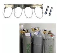 ZXDTVFGN Wall - Mounted Stainless Steel Oxygen Tank Holder with Screws - Space - Saving Cylinder Bracket for Hospitals & Labs, 100 CM (39 3/8") Expansion Tank Rack