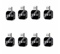 ZXDZSW 8pcs 2026 Upgrade Wireless Carplay Adapter, with 2.4/5ghz WiFi and Bluetooth 5.0 Plug and Play & Stable Control, Mini Wireless Carplay Adapters(Black for iPhone)
