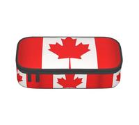 ZXERTG Canadian Flag Print Oxford Cloth Pencil Pouch,Multi-Functional Pen Case,Perfect for Office and Travel