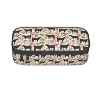 ZXERTG Cattle Farm Sanctuary Print Oxford Cloth Pencil Pouch,Multi-Functional Pen Case,Perfect for Office and Travel