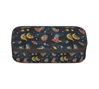 ZXERTG Cute Baby Sloths Sleeping Print Oxford Cloth Pencil Pouch,Multi-Functional Pen Case,Perfect for Office and Travel