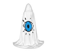 ZXERTG Evil Eye Print Hooded Cloak For Halloween Costumes,Perfect For Wizard,Vampire,Grim Reaper More Cosplay