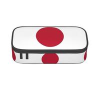 ZXERTG Japanese Flag Print Oxford Cloth Pencil Pouch,Multi-Functional Pen Case,Perfect for Office and Travel