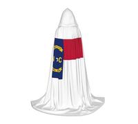 ZXERTG North Carolina State Flag Print Hooded Cloak For Halloween Costumes,Perfect For Wizard,Vampire,Grim Reaper More Cosplay