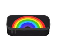 ZXERTG Rainbow Print Oxford Cloth Pencil Pouch,Multi-Functional Pen Case,Perfect for Office and Travel