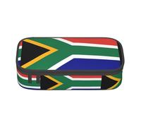 ZXERTG South African Flag Print Oxford Cloth Pencil Pouch,Multi-Functional Pen Case,Perfect for Office and Travel