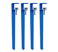 ZXFDMSWJ 4 Pack Clamp-on Furniture Legs,Heavy Duty Table and chair legs F-shaped Adjustable Dining Table Legs End Table Support Legs,No Drill Table Legs (High:71cm,Dark Blue)
