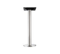 ZXFDMSWJ Stainless Steel Heavy Duty Single Column Desk Leg with Screws Custom Height 35in Silver Metal Furniture Table Leg for Kitchen Worktop Breakfast Bar Coffee Table Support Stand