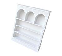 Zxfdsfdbnm 1: 12 Scale Doll House Display Shelf with 3D Print, White