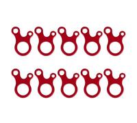 Zxfdsfdbnm 10 Pcs Tent Rope Buckle, Parachute Cord Rope Tensioner, Red