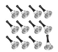 Zxfdsfdbnm 12Pcs Santa Clause Bells 50MM Iron Hand Bells Christmas Tree Decoration for Tree Tabletop Display Festival Home Decorations Christmas