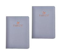Zxfdsfdbnm 2pcs Lightweight PU Passports Holder Embossed Pattern Practical Travel Pouches for Neat and Safe Document Storage Practical Travel Pouch