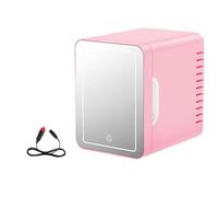 Zxfdsfdbnm 4L Portable Beauty Fridge for Skincare & Cosmetics Quiet Cooling Compact Car & Home Use Compact Car Fridge for Cosmetics Cosmetic Refrigerator for Travel