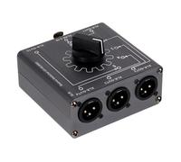 Zxfdsfdbnm 6.5MM XLR Sound Source Selection Bidirectional Sound Switcher 5Output / Input Channel for Studio Live XLR Source Chooser， Function for and Broadcasting