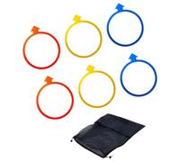 Zxfdsfdbnm 6pack Arrows Agility Cones Portables Training Rings with Storage Bag Childrens Motor Skills Improvement Arrows Training Rings