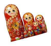 Zxfdsfdbnm 7 Packs Handmade Russian Nesting Dolls Wood Matryoshka Set Folk Arts Craft Babushka Dolls Collectible Souvenir Gifts