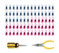 Zxfdsfdbnm 70Pcs Repair Rubber Nails with Plier Screwdriver for Car Motorcycle Flat Tire Fix on the Go Vacuum Set Auto Equipment
