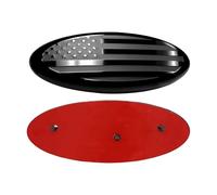 Zxfdsfdbnm ABS & Aluminum Badge US Flag Styles Badge Vehicle Spare Part for Car 150 250 Excellent Fit Front Rear Hoods Badges Waterproof Auto Symbol