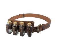 Zxfdsfdbnm Adjustable PU Leather Alchemist Belt With Four Bottles For Adult Medieval Costume Masquerades Party Dressing Costume Belt