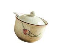 Zxfdsfdbnm Airtights Ceramic Container Salt Glaze Designs Easy Cleaning Surfaces Ideal for Humid Homes Food Safe Materials Salt Jar