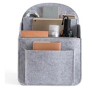 Zxfdsfdbnm Backpack Organizer Insert, Felt Insert Pocket, Light grey LARGE