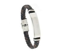 Zxfdsfdbnm Contemporary Braided PU Leather Wristband with Metal 1cm Wide Band Braceleet for Delicate Wrists Comes in 12 Color Variants Anniversary