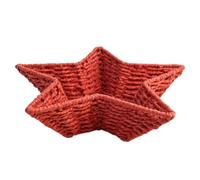 Zxfdsfdbnm Decorative Tabletop Organizer Basket | Star Shaped Paper Rope Catchall Tray with Structured Frame, Small Item Holder for Entryway Keys Jewelry Mail