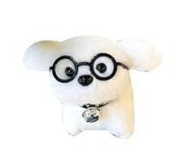 Zxfdsfdbnm Dog Themed Bike Handle Ornament Features White Dog Ornament Mount on Frame/Handlebar Bike Handlebars Fleece Toy