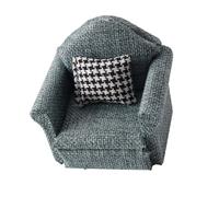 Zxfdsfdbnm Dollhouses Linen Plush Miniature Single Sofa Model Function for Toyhouse Accessories Multifunctional Dollhouses Sofa Jewelry Storage