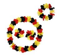 Zxfdsfdbnm European Supporter Jewelry Set, Colorful Necklace Headband