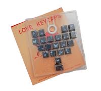 Zxfdsfdbnm Heart Design Translucent Keycaps for Comfortable Touch Reducing Fatigue During Gaming Typing on 21Keys Backlit