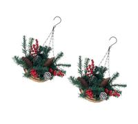 Zxfdsfdbnm Indoor Christmas Hanging Basket Decorations