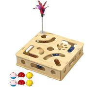 Zxfdsfdbnm Interactive Game Box with Mazes Balls for Mental and Entertainment Durability Scratcher