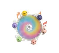 Zxfdsfdbnm Interactively Bird Training Rotating Wheel Designed with Bites Resistant and Motion Activated Sound Effect Bird Chews Toy with Rotate Disc