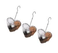 Zxfdsfdbnm Iron Heart Shape Bird House Outdoor Yard Decoration Refillable Design Nesting with Nesting Materials for WildBird Shape Bird Nest