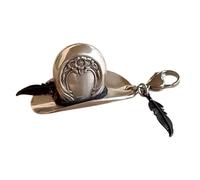 Zxfdsfdbnm Keychain Pendant Cowboy Hat Shape Decorative Pendant Craft Accessories Resistant for Easy to Wear Retro Cowboy Hat Charm
