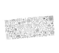 Zxfdsfdbnm Kids Creative Graffiti Wall Waterproof Background Paper 76x183cm for Safe Art Play During Holidays Portable Design Holiday Decoration Paper