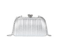 Zxfdsfdbnm Metallic Clutch Purse Ladies Evening Bag Compact Size Polyester Cosmetic Storage Case Bag with Detachable Chain Strap for Weddings Banquets Prom Parties Shimmering Fashion Storage