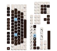 Zxfdsfdbnm Minimalists PBTs Keycaps with Mirroring Ceramic Finish Rounded Edges MOAs Height for Gaming Offices and Programming Mechanical Keyboard