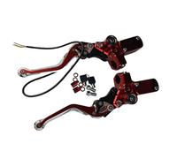 Zxfdsfdbnm Motorcycle Brake Hydraulic Clutches Set LED Light Function Lightweight Aluminum Alloy for Safe Night Commute Motorcycle Disc Brake