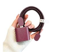 Zxfdsfdbnm Multifunctional 20W Chargers Protector Elegant Silicone Charging Adapter Cover Set with Integrated Cable Wrap Guard Set Phone Adapter Defender