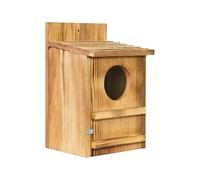 Zxfdsfdbnm Rural Styles Wooden Bird Feeder Nesting House with Tree Mounted Design for Wildbird Easy Observation Garden Decoration Owl Box House