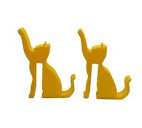 Zxfdsfdbnm Sturdy Polylactic Acid Door Mount Hook Featuring Lovely Cats and Dog Shape Ideal for Bathroom Decoration Lovely Animal Towel Hook