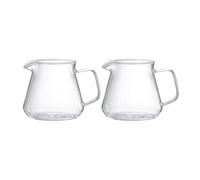 Zxfdsfdbnm Transparency Glass Coffee Pots MultiPurpose and Tea Maker Server Carafe with 300 / 500ml Capacity for Home Use 2PCS Multifunctional Glass Maker