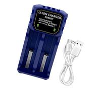 Zxfdsfdbnm Travel 2 Slot Rechargeable Battery Charging for 3.7V 4.2V Cells Including 18500 26700 32650 Adjustable Spring Detail Adjustable Sliding Design Charging