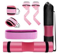 Zxfdsfdbnm Type Polyester Fabric Hip Thrusts Set with Reinforced Stitching Shoulder Pad Suitable for Long Service Workout Use Nonslip Barbells Pad