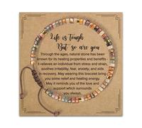 Zxfdsfdbnm Unique Designs Adjustable Craft From Stone With Blessing Card Suitable For Birthdays And More Outfits
